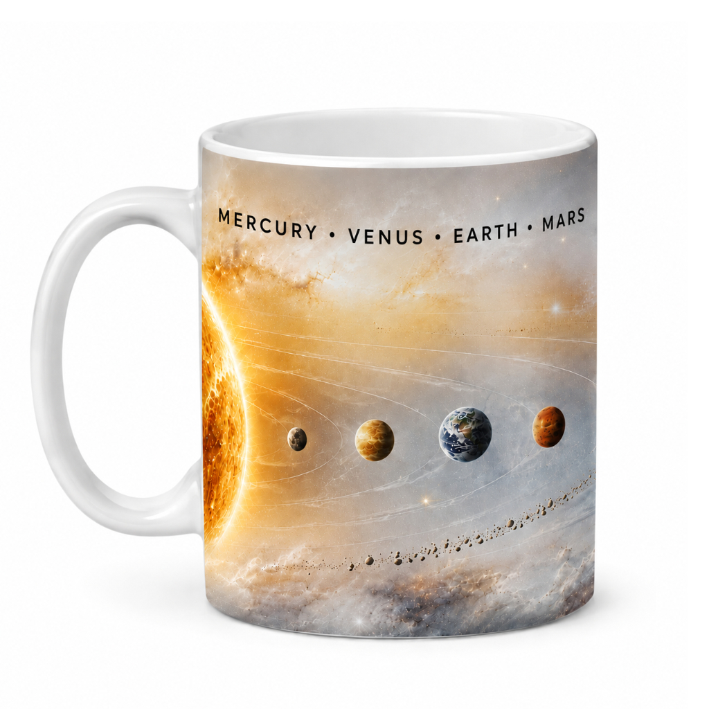 Space Atlas seeria “Solar System” keraamiline kruus, 330 ml