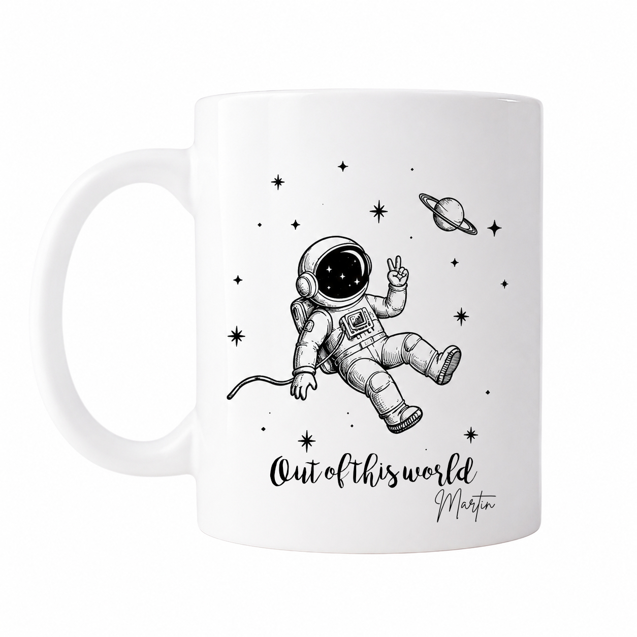 Space Retro seeria “Out of this world” keraamiline kruus, 330 ml - Pilt 2