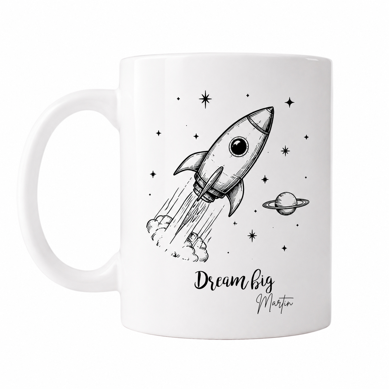 Space Retro seeria “Dream big” keraamiline kruus, 330 ml - Pilt 2
