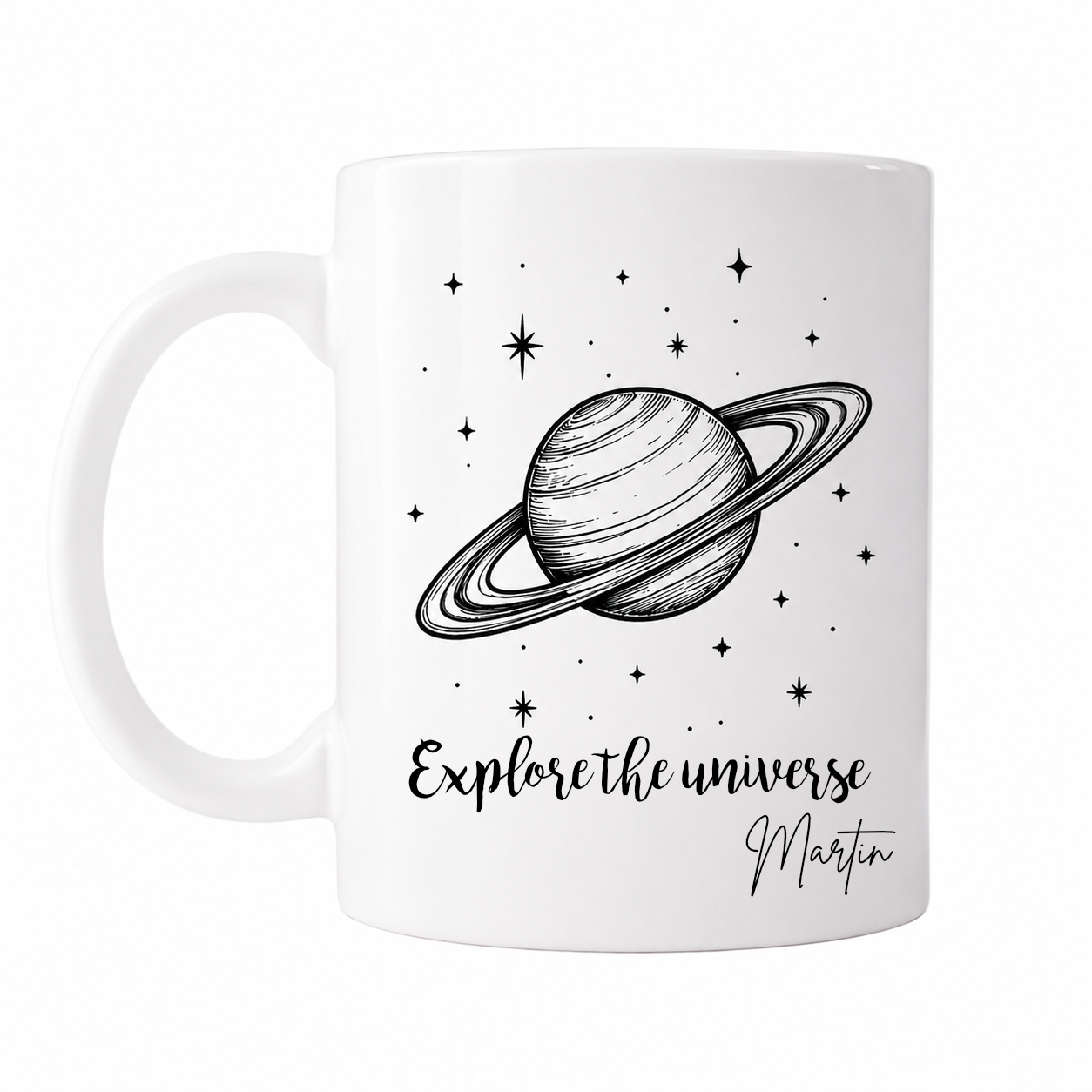 Space Retro seeria “Explore the universe” keraamiline kruus, 330 ml - Pilt 2
