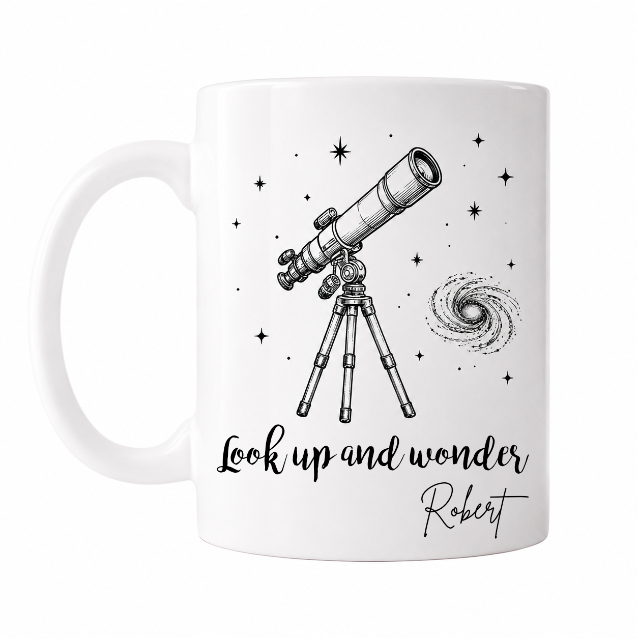 Space Retro seeria “Look up and wonder” keraamiline kruus, 330 ml - Pilt 2
