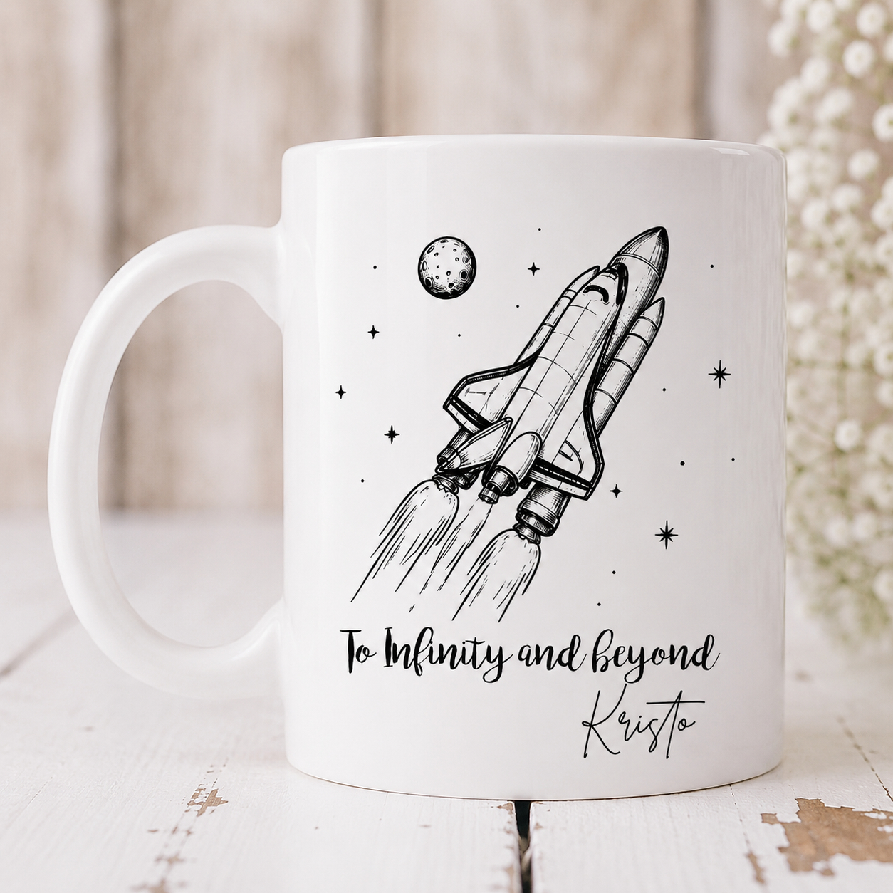 Space Retro seeria “To infinity and beyond” keraamiline kruus, 330 ml - Pilt 3