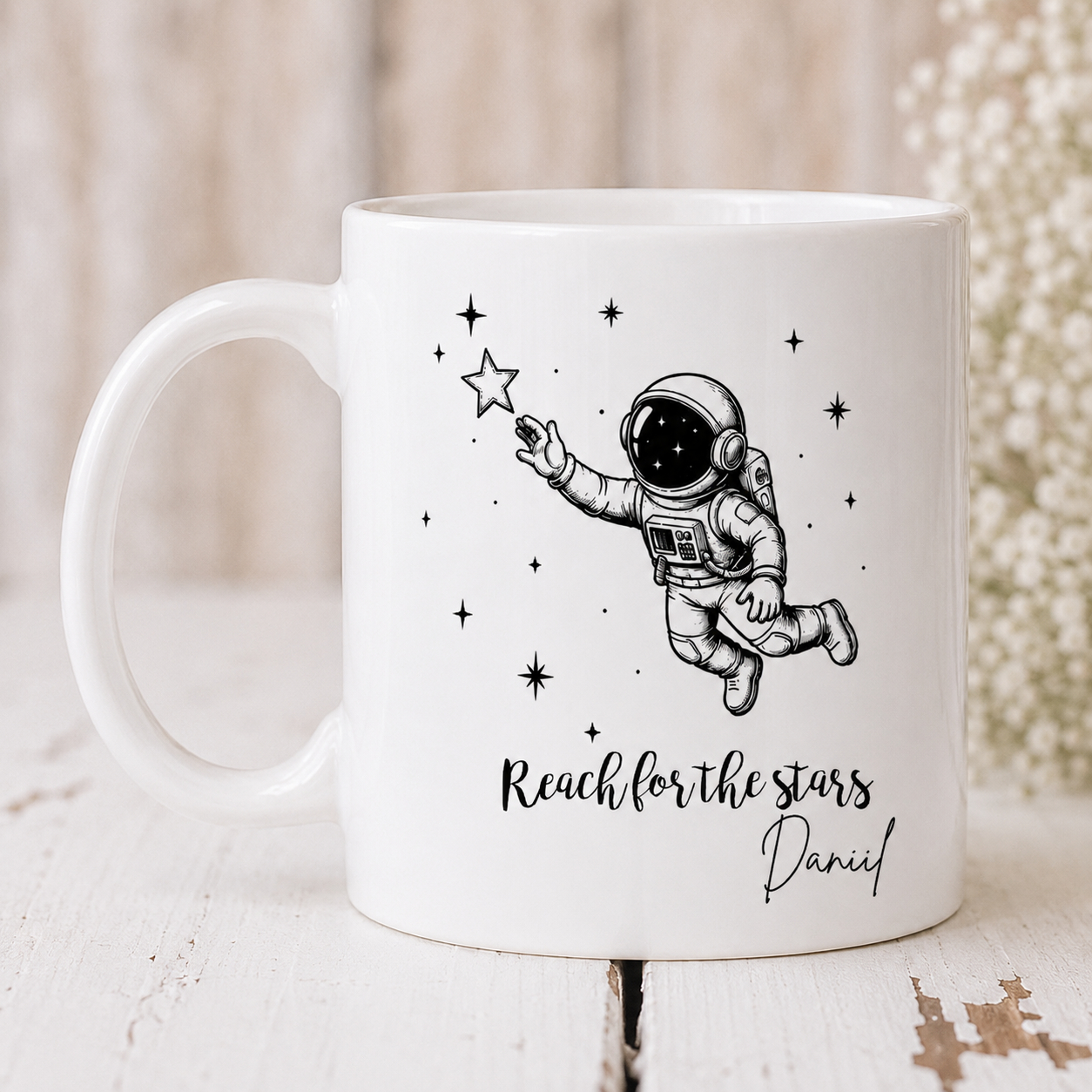 Space Retro seeria “Reach for the stars” keraamiline kruus, 330 ml - Pilt 3