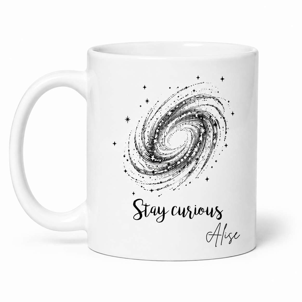 Space Retro seeria “Stay curious” keraamiline kruus, 330 ml - Pilt 2