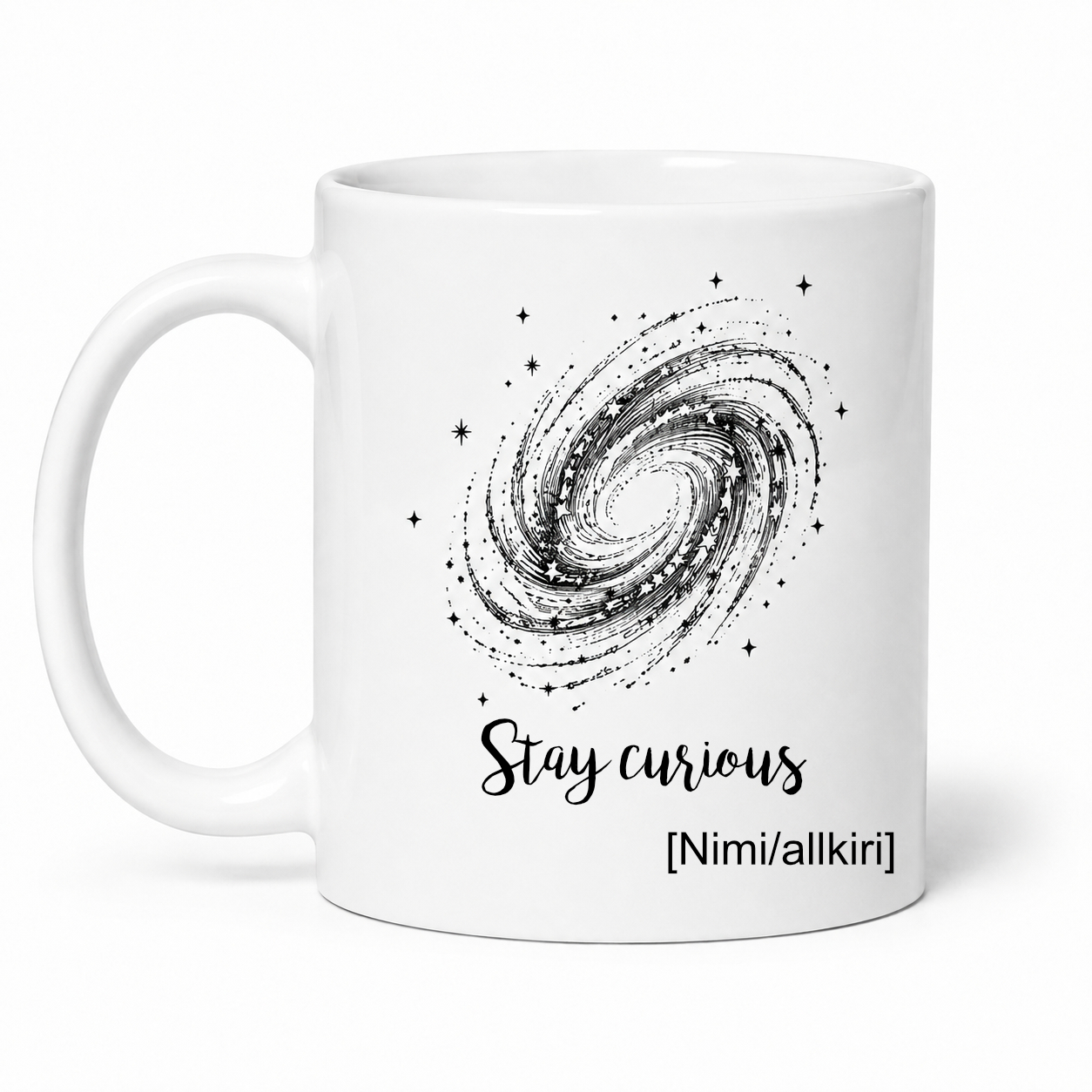 Space Retro seeria “Stay curious” keraamiline kruus, 330 ml