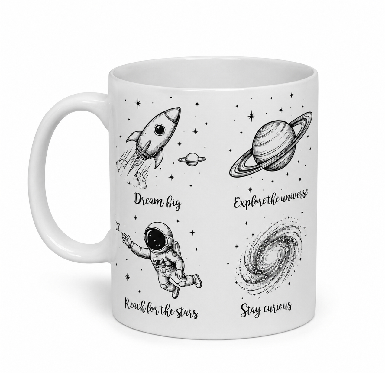 Space Retro seeria “Kosmose unistused” keraamiline kruus, 330 ml