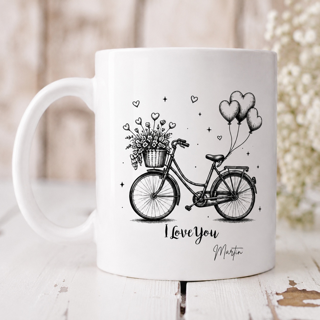 Love Retro seeria “Bike of Love” keraamiline kruus, 330 ml - Pilt 3