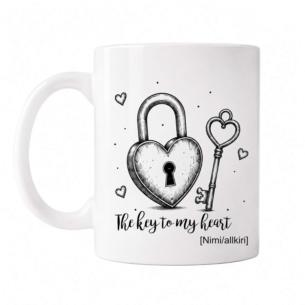 Love Retro seeria “Key to My Heart” keraamiline kruus, 330 ml