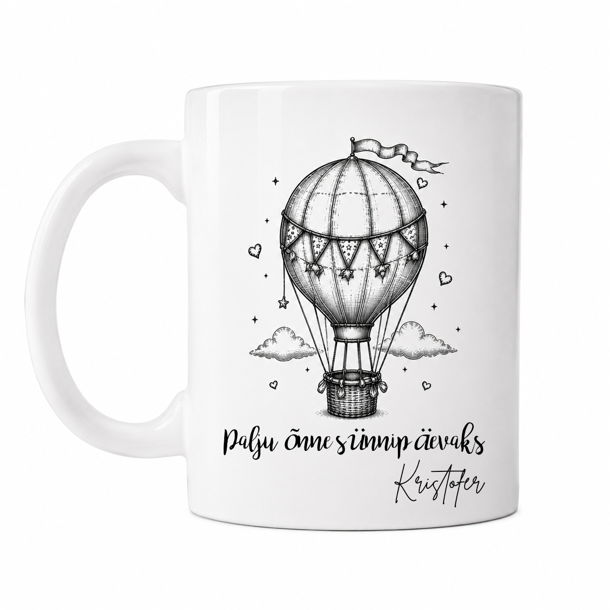 Birthday Retro seeria “Hot Air Balloon” keraamiline kruus, 330 ml - Pilt 2