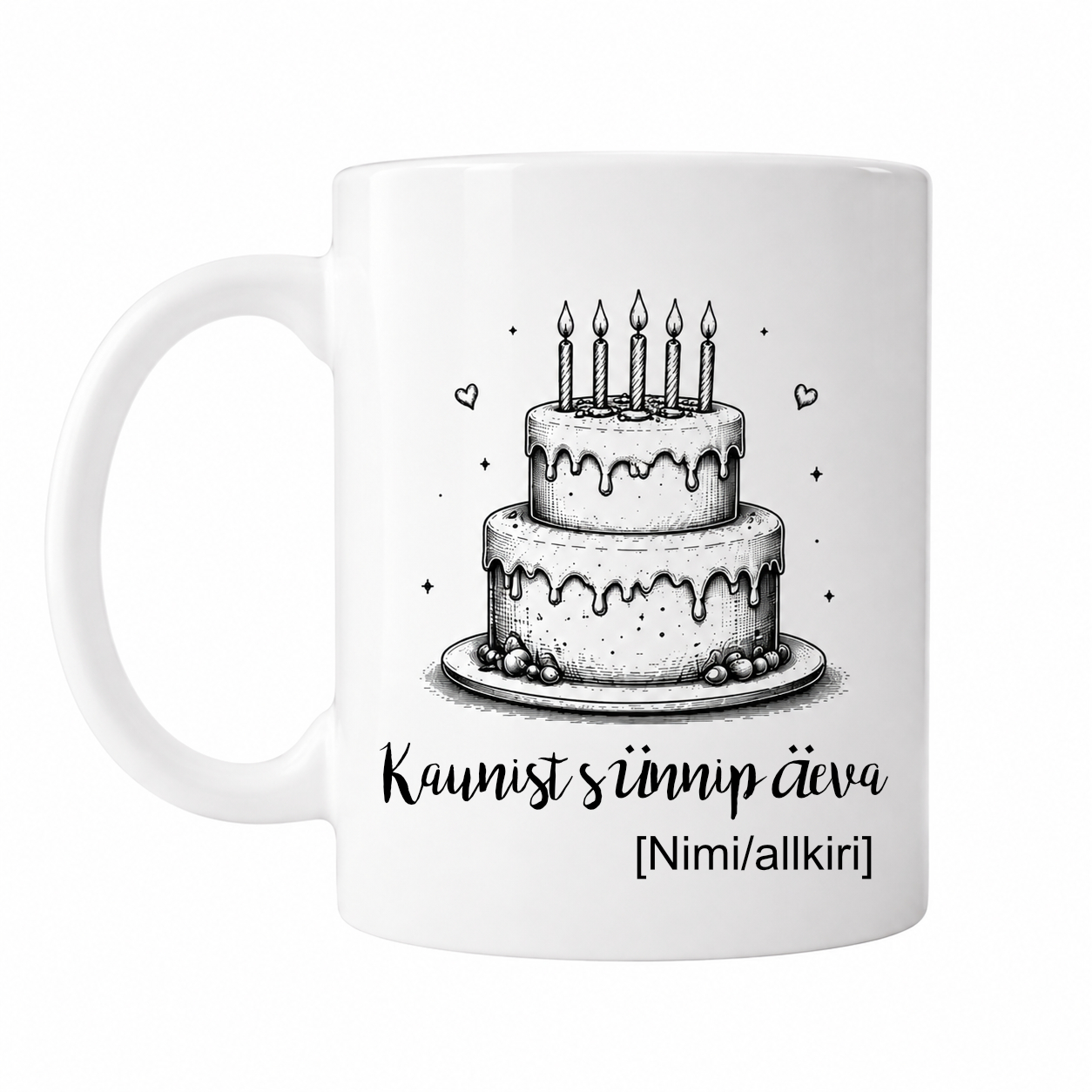Birthday Retro seeria “Cake of Wishes” keraamiline kruus, 330 ml