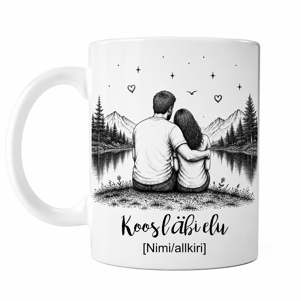 Family Love retro seeria “Together” keraamiline kruus, 330 ml