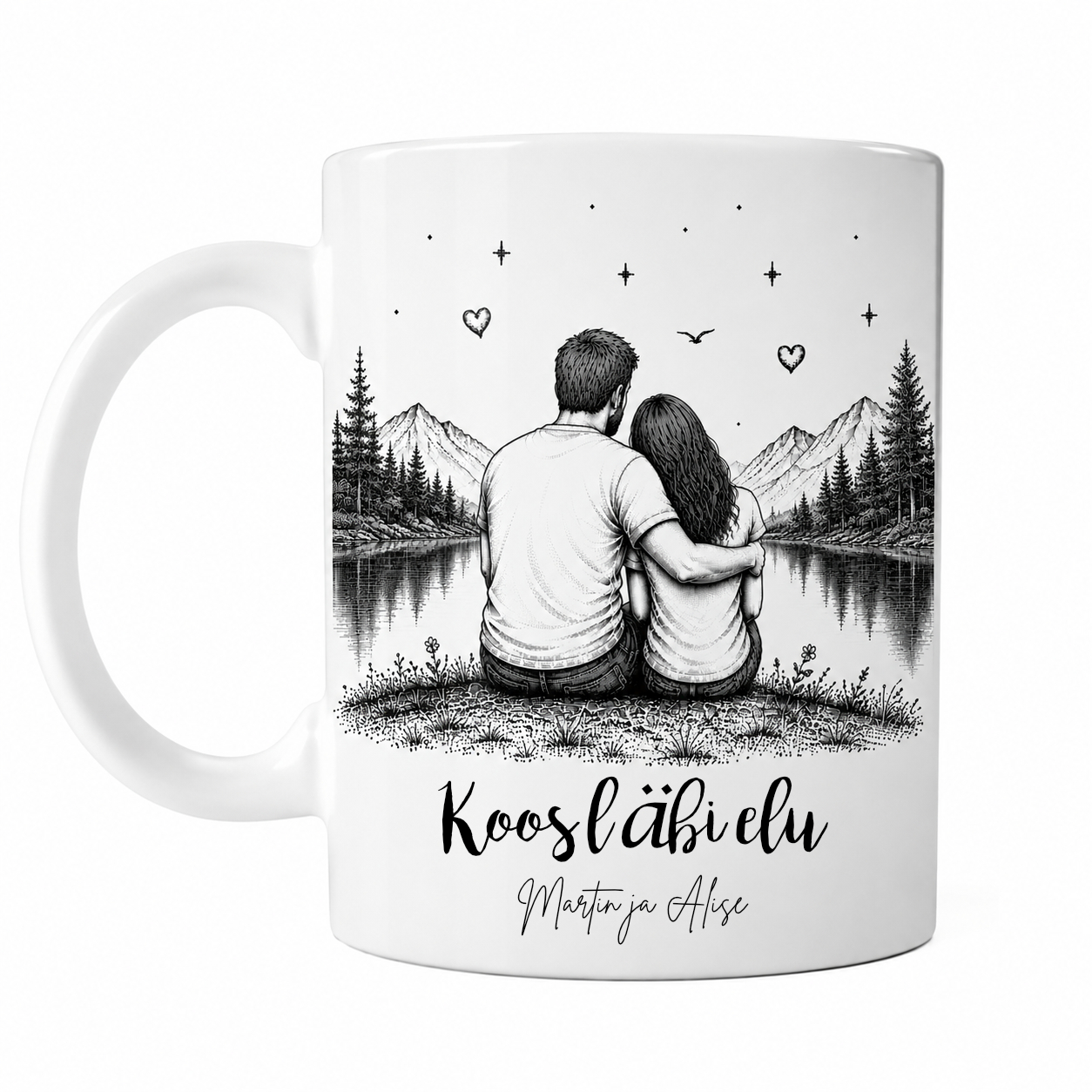 Family Love retro seeria “Together” keraamiline kruus, 330 ml - Pilt 2